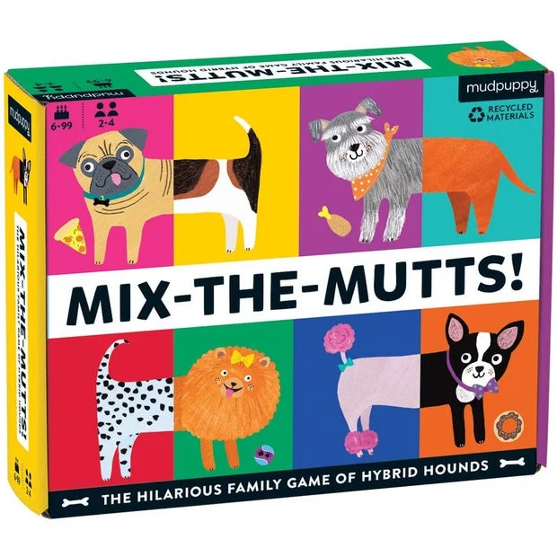 Sustainable Wooden Educational Toys with Counting and Number Recognition ElementsMix the Mutts Game