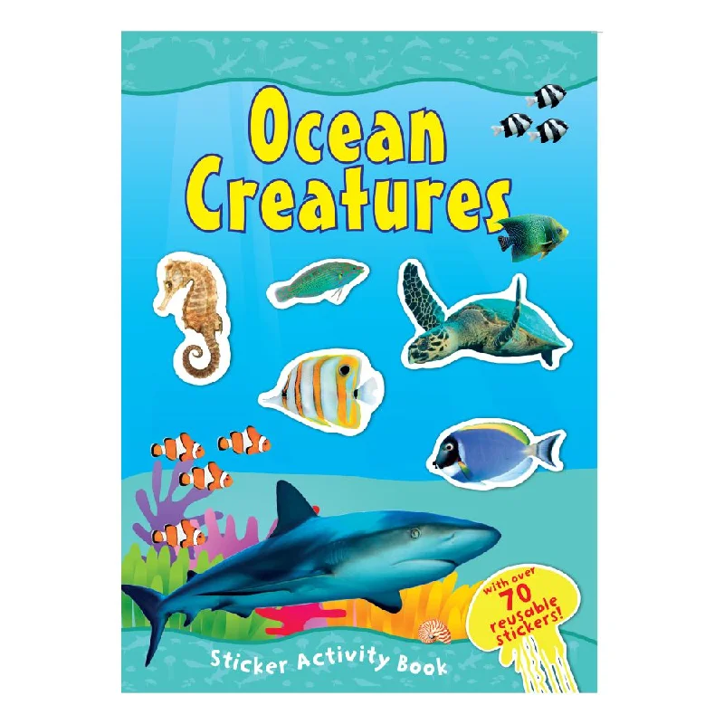 Hand - Made Wooden Educational Toys with a Space - Exploration SimulationOcean Creatures Sticker Activity Book