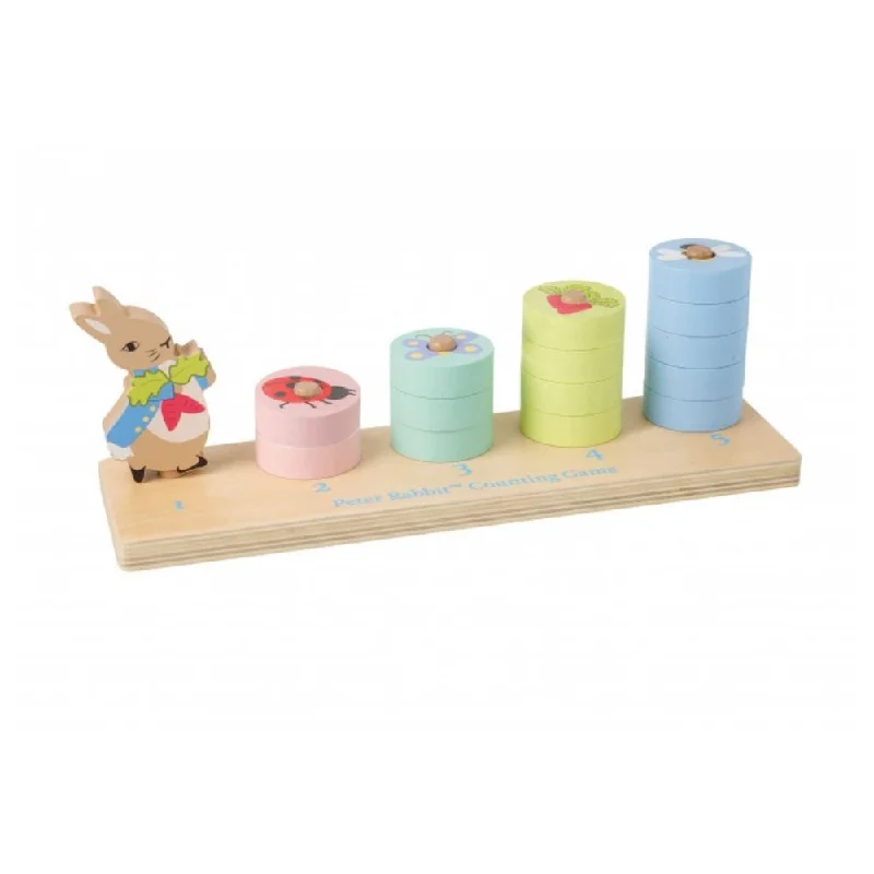 High - Quality Solid Wood Educational Toys for Developing Fine Motor Skills in KidsOrange Tree Toys - Peter Rabbit Wooden Counting Game