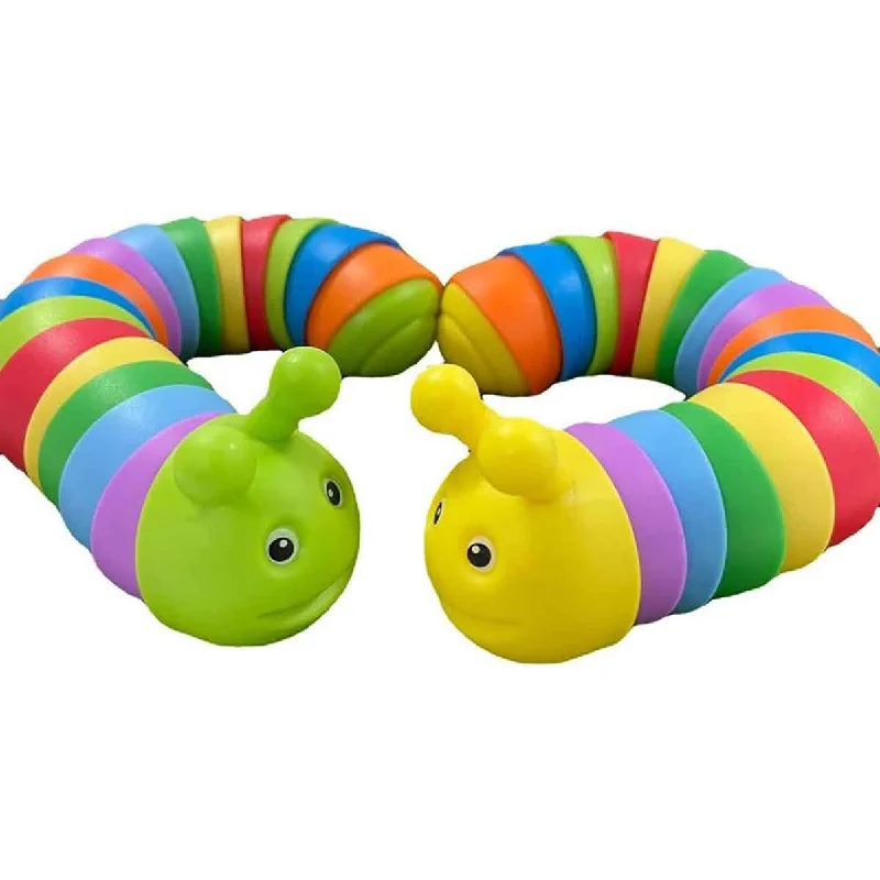 Natural Finish Wooden Educational Toys with a Music - Making Function for 3 - 5 Year OldsPack of 2 Creative Rainbow Snail Toy for Children