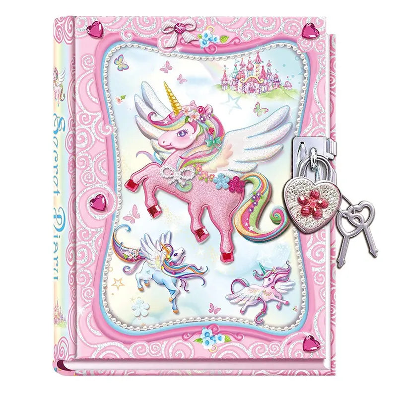 Natural Wood Educational Toys with a Magnetic Puzzle Design for Brain TrainingPecoware Diary Pad With Heart Shaped Lock - Unicorn