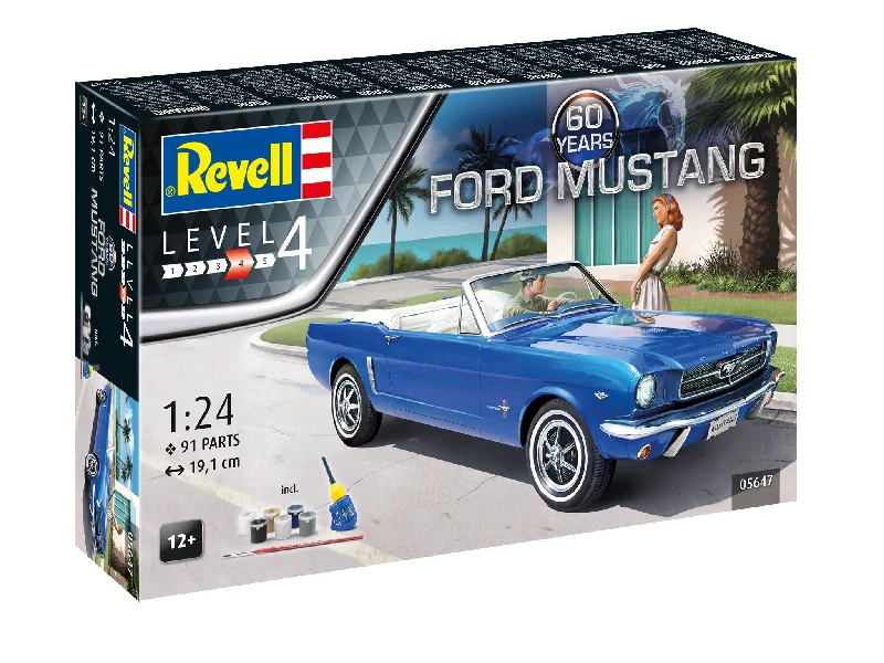 Slot Car Racing Set featuring Formula 1 Cars and a Multilane TrackRevell 05647 1:24 Gift Set Ford Mustang 60th Anniversary Set