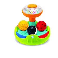 Eco - Conscious Solid Wood Educational Toys with a Social - Skills Development GameSPINNING SENSO' BALL TOP TOY