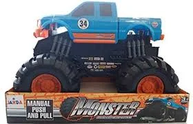 Natural Wood Educational Toys with a Magnetic Puzzle Design for Brain TrainingSUPER XXL MONSTER TRUCK