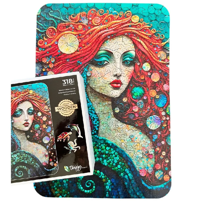 High - Grade Solid Wood Educational Toys for Improving Hand - Eye CoordinationTwigg Jigsaw Puzzles Mesmerising Mermaid -318 pieces