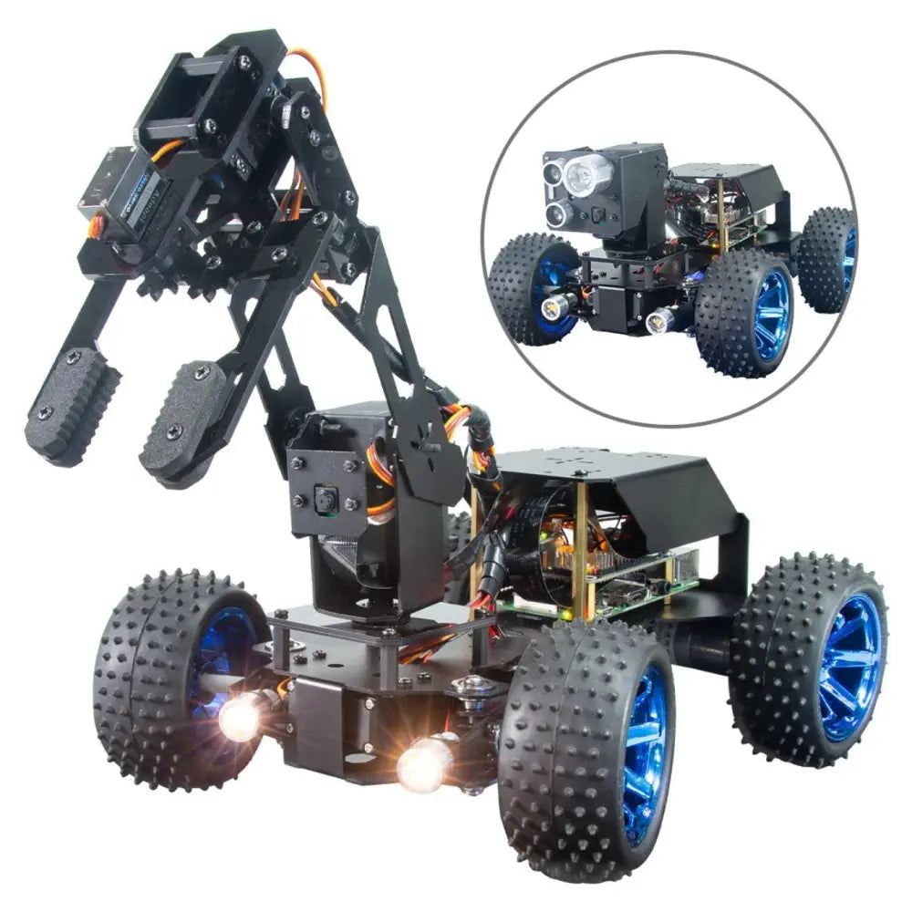 Puzzle - Building Wooden Robots with Interchangeable Parts for Family Bonding TimeAdeept PiCar 4WD Pro Smart Robot Car 2-in-1 Kit w/ 4-DoF Robotic Arm