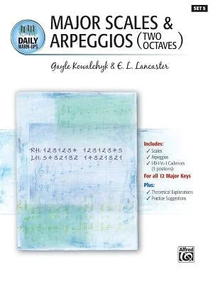 Solid Wood Accordions with Decorative Grilles for Traditional Folk BandsDaily Warm-Ups, Bk 5: Major Scales & Arpeggios (Two Octaves)