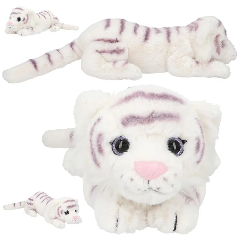 Plush Safari Animal Toys with a Lion, Giraffe, and Zebra for Preschool LearningDepesche Topmodel Plush Tiger 28cm Fantasy Tiger