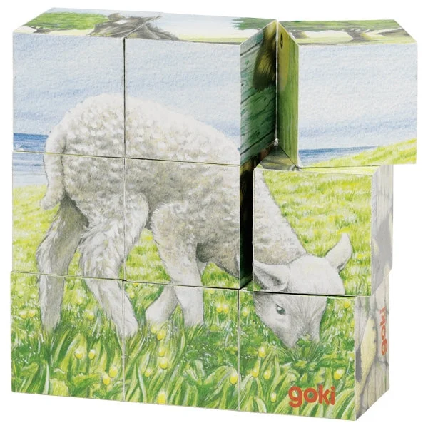 3D Wooden Puzzles of Historic Buildings with Intricate Details for Puzzle CollectorsCube puzzle - Farm animals