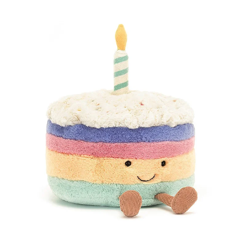 Scented Plush Owls with a Soothing Aroma for RelaxationJellycat Amuseable Rainbow Birthday Cake