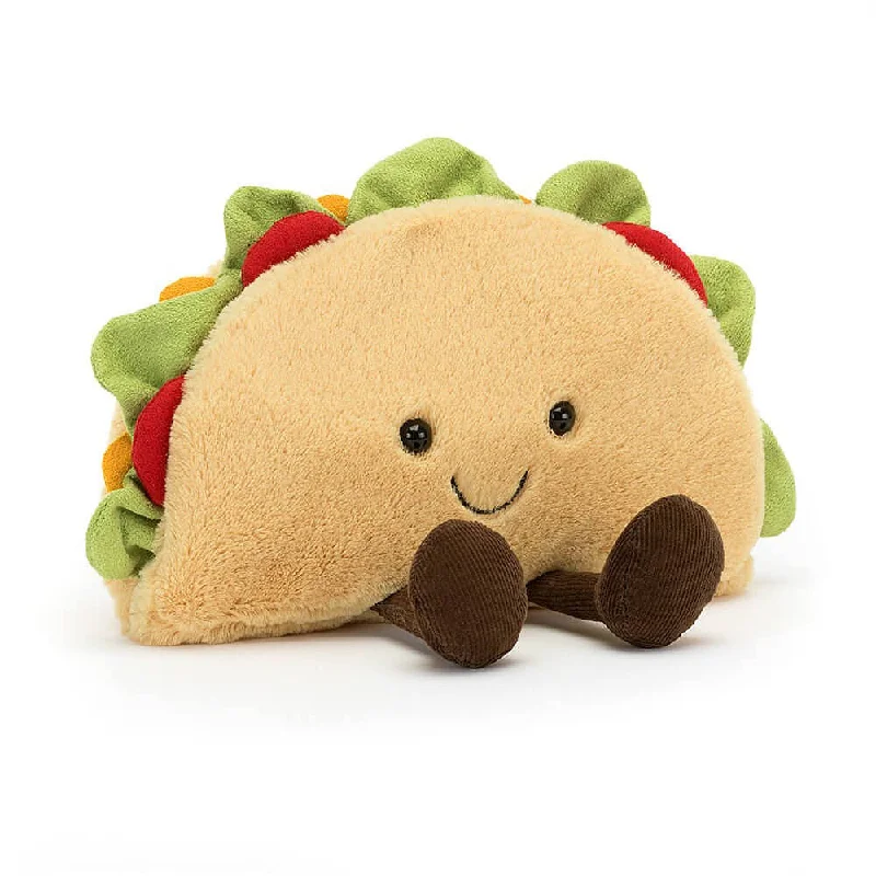 Sound - Activated Plush Dogs that Bark for Interactive PlayJellycat Amuseable Taco