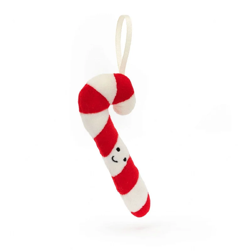 Miniature Plush Kittens with Realistic Details for CollectorsJellycat Festive Folly Candy Cane