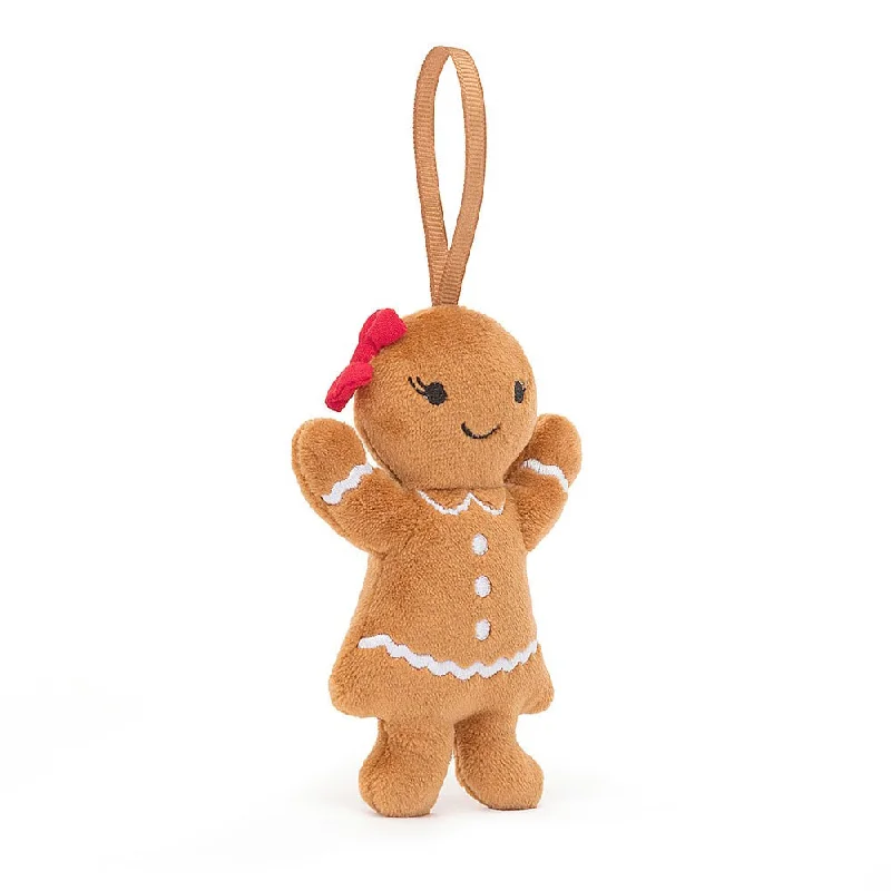 Scented Plush Owls with a Soothing Aroma for RelaxationJellycat Festive Folly Gingerbread Ruby