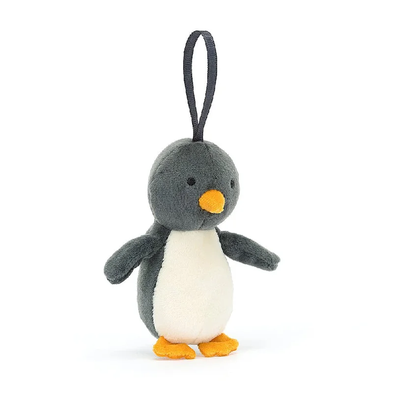 Plush Superhero Dolls with Embroidered Badges for Young FansJellycat Festive Folly Penguin