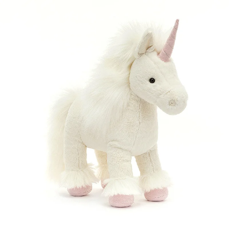 Plush Superhero Dolls with Embroidered Badges for Young FansJellycat Isadora Unicorn