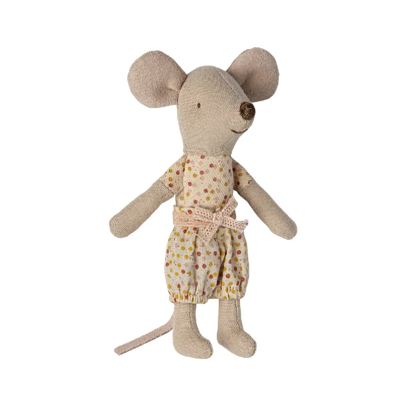 Plush Pirate Toys with Hook Hands and Bandanas for Adventure - Themed PlayMaileg Little Sister Mouse in Matchbox