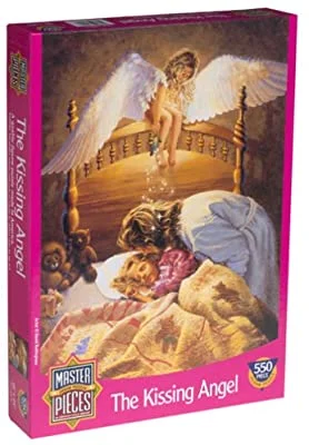 Interlocking Wooden Puzzles with Geometric Shapes for Developing Fine Motor Skills in PreschoolersSALE - 50% OFF <br> Master Pieces <BR> The Kissing Angel<br> 550 Piece Puzzle