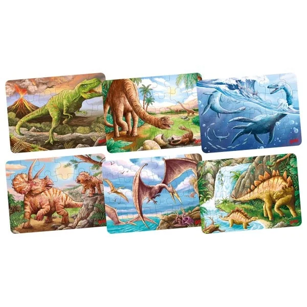 Glow - in - the - Dark Wooden Puzzles of Starry Sky for Nighttime AmusementMini Puzzle - Dinosaur