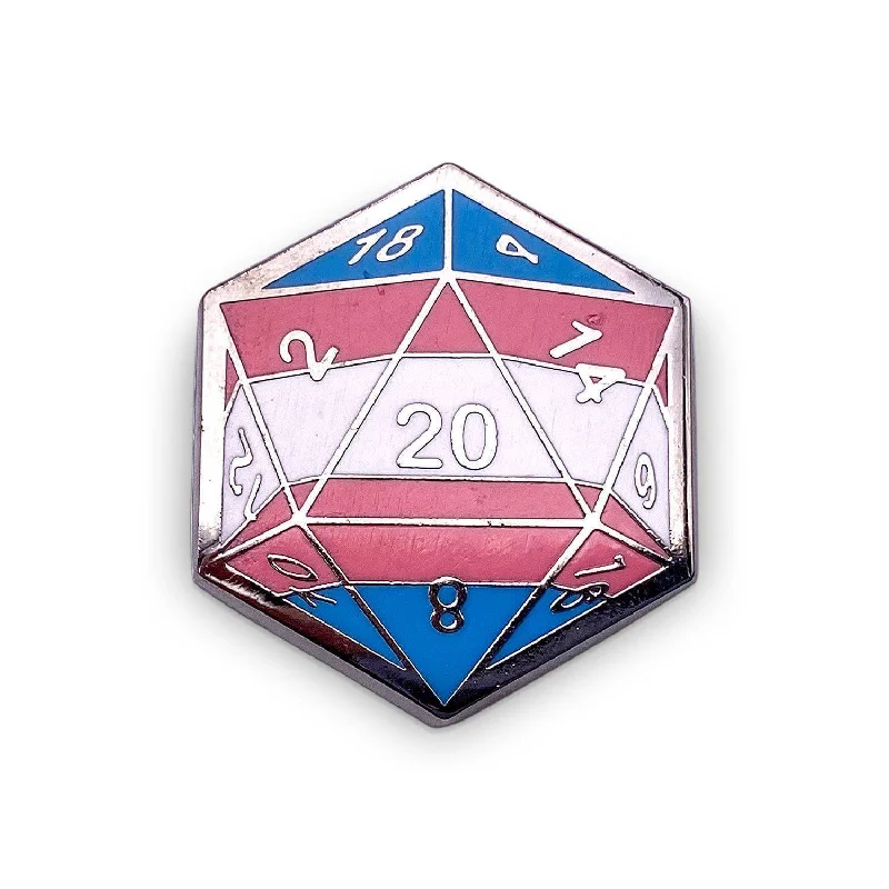 Puzzle - Swapable Wooden Puzzles with a Circus Theme for Community ExchangesNorse Foundry - D20 Transgender Pride Flag Pin