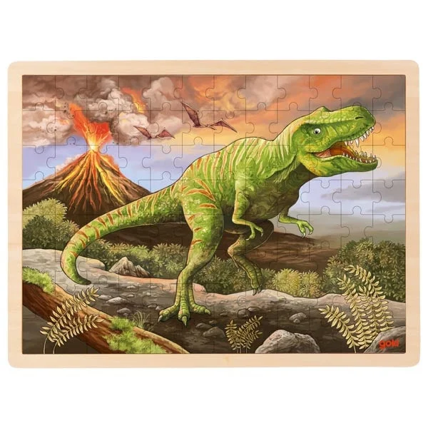 Hand - Carved Wooden Puzzles of Mythical Creatures for Fantasy FansPuzzle, T-Rex