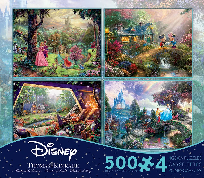 Scented Wooden Puzzles with a Fresh Pine Aroma for a Sensory ExperienceThomas Kinkade Disney Dreams <br> 4 x 500 Piece Puzzle (S4)