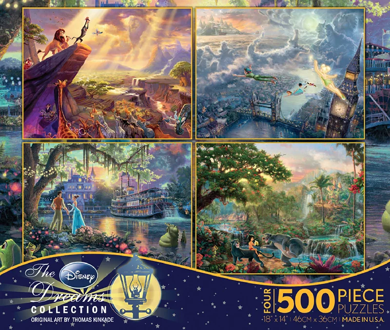 Puzzle - Challenge - Card - Attached Wooden Puzzles with a Sports Theme for Competitive PlayersThomas Kinkade Disney Dreams <br> 4 x 500 Piece Puzzle (S1)