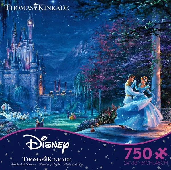 Stackable Wooden Puzzles of Alphabet Letters for Early Literacy DevelopmentThomas Kinkade Disney Dreams <br> 750 Piece Puzzle <br> Cinderella Starlight