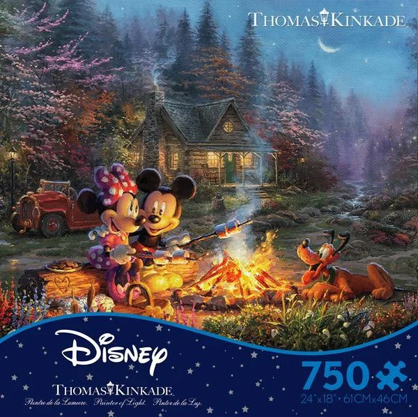 Hand - Carved Wooden Puzzles of Mythical Creatures for Fantasy FansThomas Kinkade Disney Dreams <br> 750 Piece Puzzle <br> Mickey & Minnie Sweetheart Fire